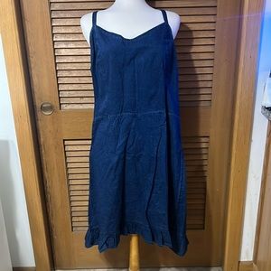 Old navy dark denim ruffles sundress XXL Tall
